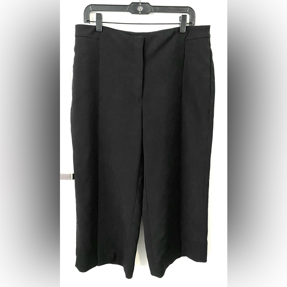 White House Black Market Wide Leg Cropped Pant Size 14 L